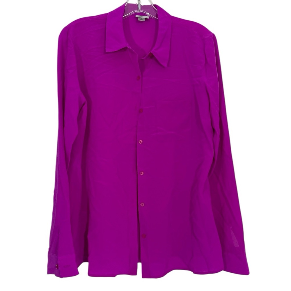 Vibrant Pink Button-Up Shirt size M